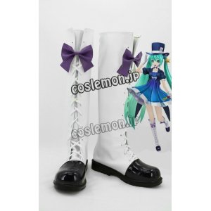 画像: VOCALOID ボーカロイド miku風 コスプレ靴 ブーツ