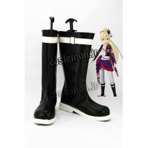 画像: VOCALOID ボーカロイド 鏡音リン風 04 コスプレ靴 ブーツ
