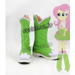 画像: マイリトルポニー〜トモダチは魔法〜 My Little Pony: Friendship is Magic フラッターシャイ風 Fluttershy コスプレ靴 ブーツ