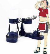 画像: 劇場版 NARUTO -ナルト- 大興奮!みかづき島のアニマル騒動だってばよ 春野サクラ風 コスプレ靴 ブーツ