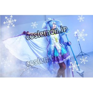 画像: VOCALOID 初音ミク 2014年 雪ミク風 魔法少女 コスプレウィッグ