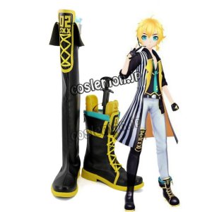 画像: VOCALOID ボーカロイド 鏡音レン風 ホーリィランサー 聖槍爆裂ボーイ コスプレ靴 ブーツ