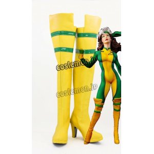 画像: X-メン x-men ローグ風 Rogue 02 コスプレ靴 ブーツ