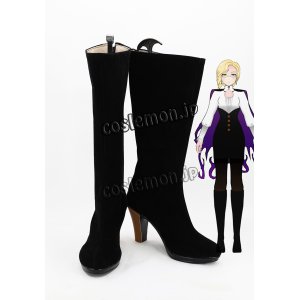 画像: RWBY ルビー グリンダ・グッドウィッチ風 Glynda Goodwitch コスプレ靴 ブーツ