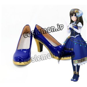 画像: アイドルマスター シンデレラガールズ 鷺沢文香風 さぎさわふみか コスプレ靴 ブーツ