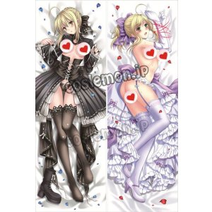 画像: Fate/Zero フェイト・ゼロ ブラックドレス セイバー風 リリィ ドレス サーヴァント風 ●等身大 抱き枕カバー