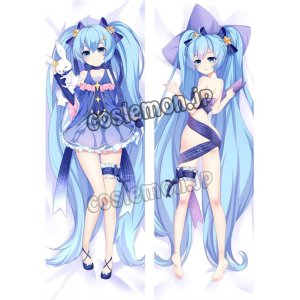 画像: VOCALOID ボーカロイド 初音ミク 雪ミク風 SNOW MIKU 2017 03 ●等身大 抱き枕カバー