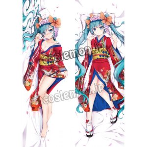 画像: VOCALOID ボーカロイド 初音ミク風 和服 浴衣 MIKU 可愛い 02 ●等身大 抱き枕カバー