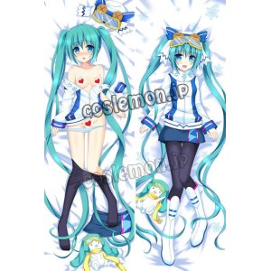 画像: VOCALOID ボーカロイド 初音ミク風 雪ミク SNOWMIKU2016 ●等身大 抱き枕カバー