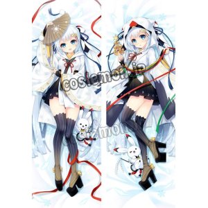 画像: VOCALOID ボーカロイド 初音ミク 雪ミク風 2018〜ゆきたんちょう巫女〜 snow miku ●等身大 抱き枕カバー