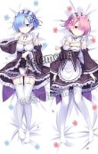 画像1: Re:ゼロから始める異世界生活 レム&ラム風 メイド服 ●等身大 抱き枕カバー