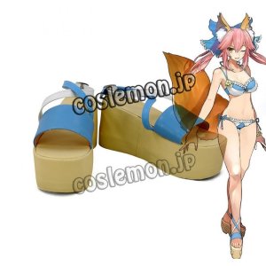 画像: Fate/EXTELLA フェイト/エクステラ 玉藻の前風 ランサー水着 コスプレ靴 ブーツ