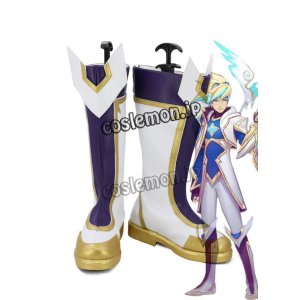 画像: League of Legends LOL リーグ・オブ・レジェンズ Ezreal エズリアル風 02 光の冒険心 コスプレ靴 ブーツ