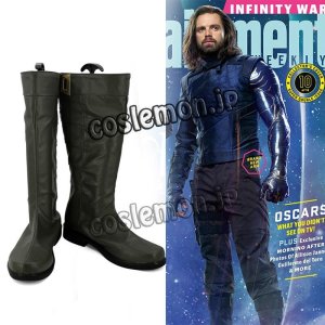 画像: アベンジャーズ The Avengers Winter Soldier風 コスプレ靴 ブーツ