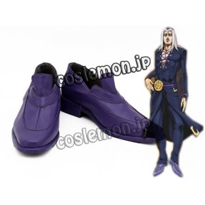 画像: ジョジョの奇妙な冒険 黄金の風 ジョジョの奇妙な冒険 レオーネ・アバッキオ風/Leone Abbacchio コスプレ靴 ブーツ 