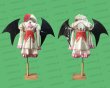画像1: 東方Project レミリア・スカーレット風 ATRE 春 エナメル製 ツバサ付き ●コスプレ衣装