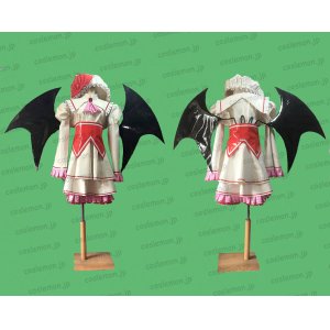 画像: 東方Project レミリア・スカーレット風 ATRE 春 エナメル製 ツバサ付き ●コスプレ衣装