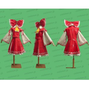 画像: 東方Project 東方萃夢想 博麗霊夢風 はくれいれいむ エナメル製 04 ●コスプレ衣装