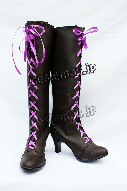 画像1: 黒執事II アロイス・トランシー風コスプレ靴 ブーツ