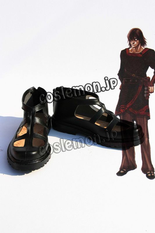 画像1: ドラッグオン ドラグーン2:封印の红、背徳の黒風 コスプレ靴 ブーツ 