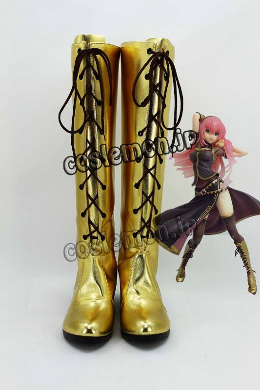 画像1: VOCALOID 巡音ルカ風 Luka 03 コスプレ靴 ブーツ