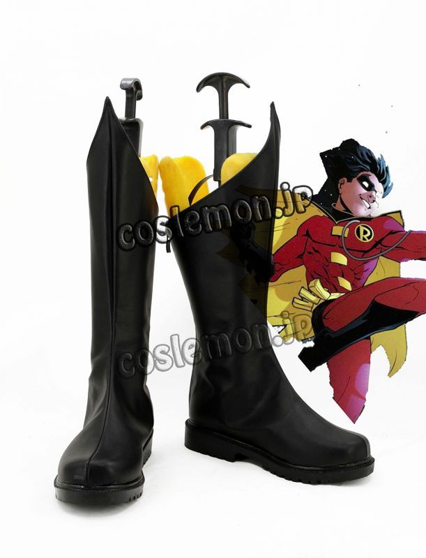 画像1: Super Heroes スーパーヒーロー ディック・グレイソン ロビン風 コスプレ靴 ブーツ
