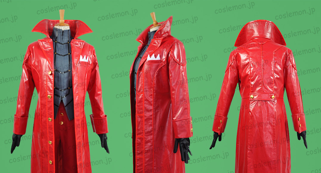在庫品ペルソナ5 主人公風 ジョーカー 怪盗の衣装 赤バージョン