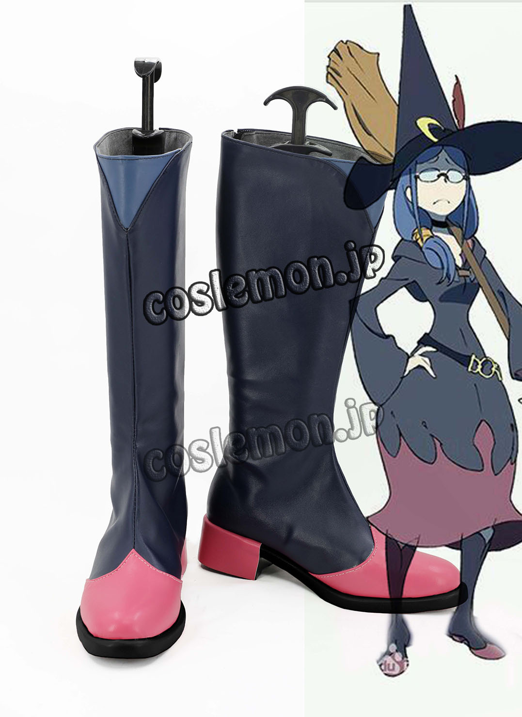 画像1: リトル ウィッチ アカデミア Little Witch Academia アーシュラ先生風 コスプレ靴 ブーツ