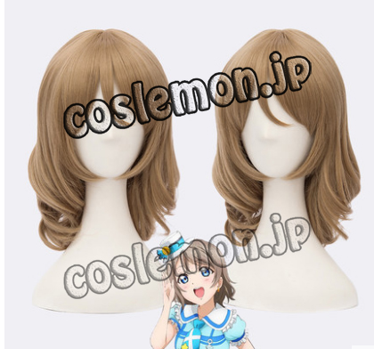 画像1: LoveLive! ラブライブ!サンシャイン!! Aqours 渡辺曜風 わたなべよう コスプレウィッグ