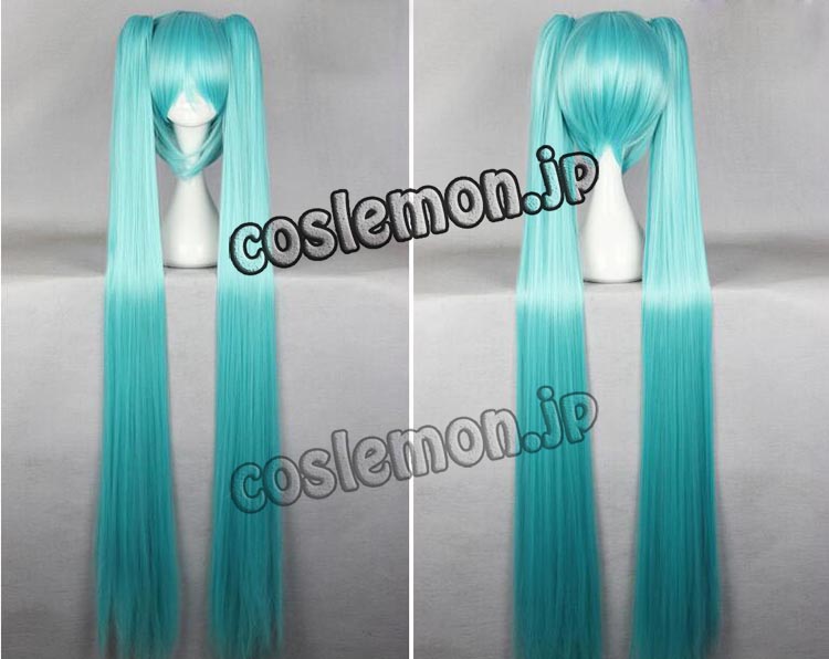 画像1: VOCALOID ボーカロイド 初音ミク風 MIKU コスプレウィッグ