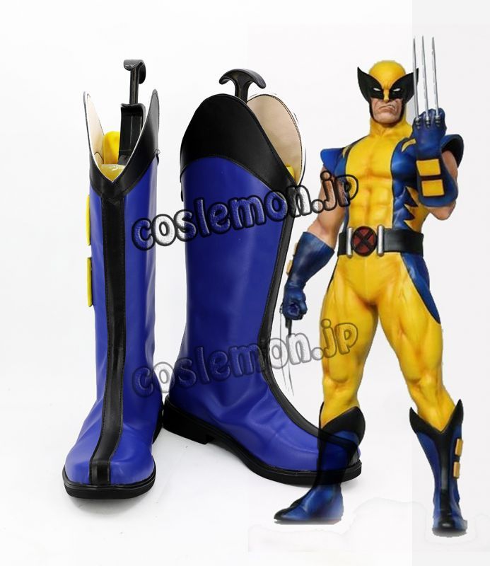 X メン X Men ウルヴァリン風 Wolverine アニメ コスプレ靴 ブーツ Coslemon