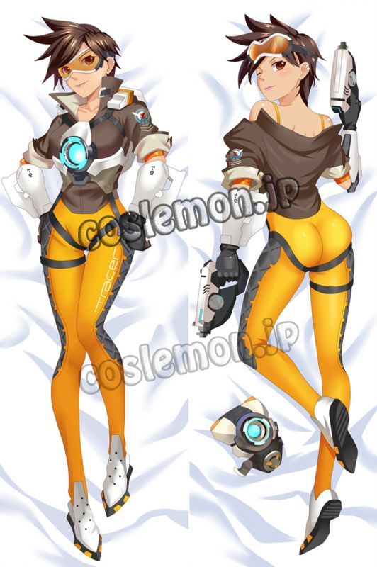 画像1: オーバーウォッチ Overwatch トレーサー Tracer レナ・オクストン風 Lena Oxton ●等身大 抱き枕カバー