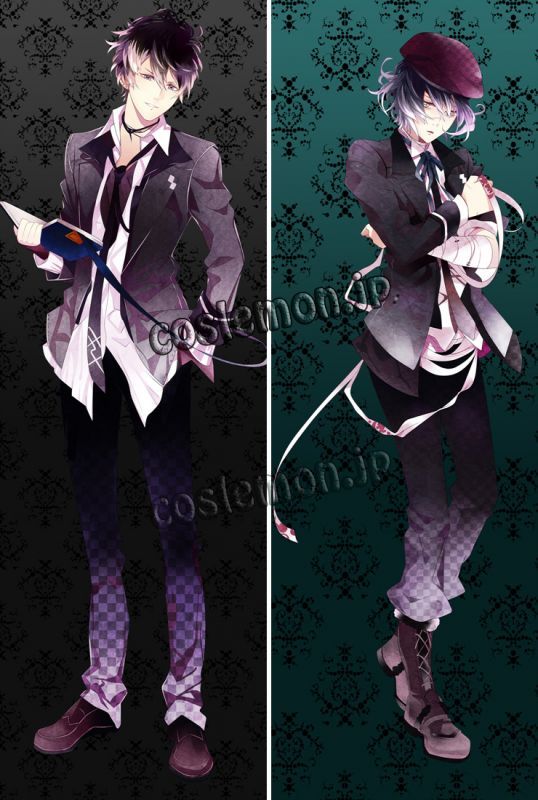 画像1: DIABOLIK LOVERS ディアボリック ラヴァーズ 無神ルキ&無神アズサ風 ●等身大 抱き枕カバー