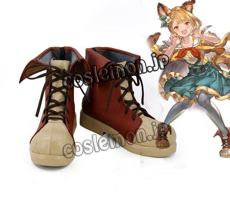 画像1: グランブルーファンタジー GRANBLUE FANTASY ケルベロス風 コスプレ靴 ブーツ