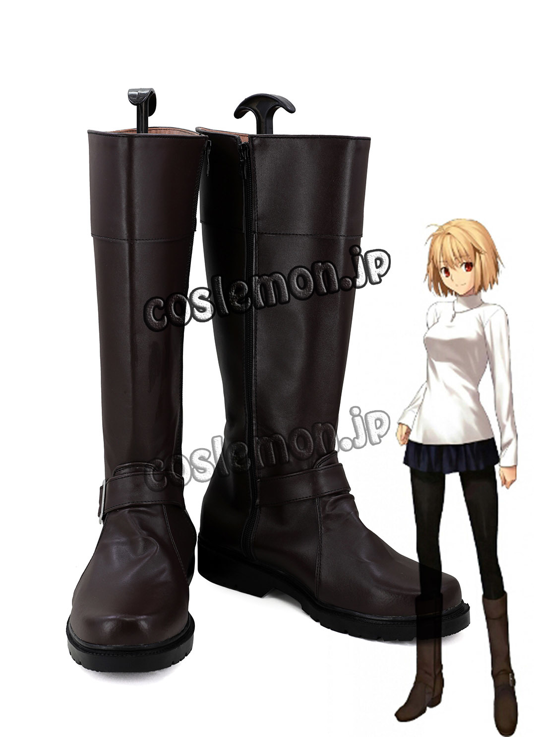 画像1: 月姫 つきひめ アルクェイド・ブリュンスタッド風 Arcueid Brunestud コスプレ靴 ブーツ