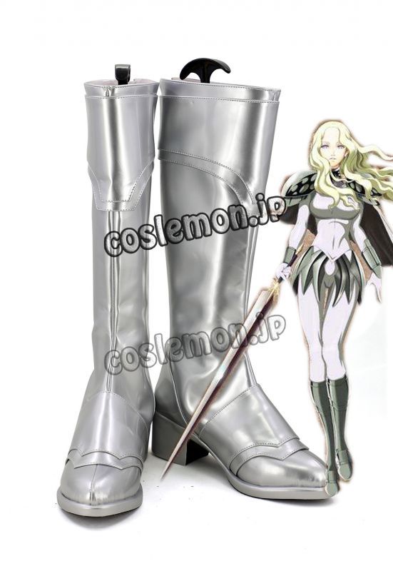 画像1: Claymore/クレイモア テレサ風 コスプレ靴 ブーツ