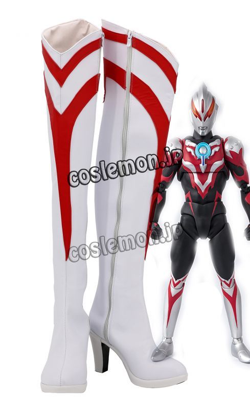 画像1: ウルトラマンオーブ ゾフィー風 コスプレ靴 ブーツ 